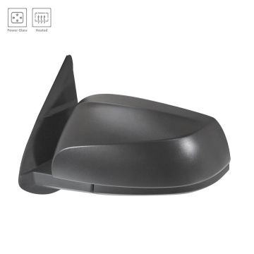 Door Mirror Left w/o Blind Spot Detection w/o Signal Lamps w/Cover Black for Toyota Tacoma 2016-2023
