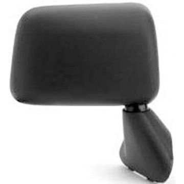 Door Mirror Assembly Right Door Mount Foldaway Manual Black for Toyota Pickup 1987-1988