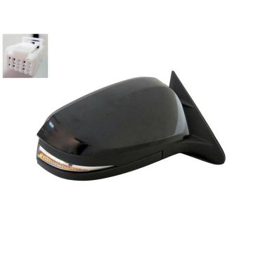 Door Mirror Right w/o Blind Spot Detection w/Cover CAPA for Toyota Highlander 2014-2019