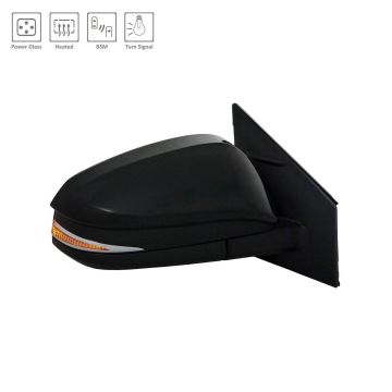 Door Mirror Assembly Right w/Signal Lamp w/Blind Spot Detection From 11-14 North America Built for Toyota RAV4 2015-2018