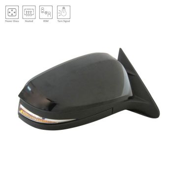 Door Mirror Assembly Right w/o Around View Monitor w/BSD w/o Memory w/Cover CAPA for Toyota Highlander 2017-2019