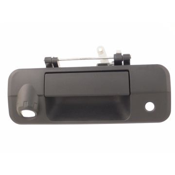 Tailgate Handle Rear w/Rear Camera Textured Black for Toyota Tundra 2007-2013