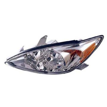 Headlight Assembly Composite Left Chrome for Toyota Camry LE XLE 2002-2004
