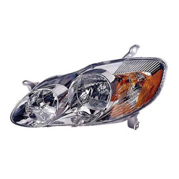 Headlight Assembly Composite Left for Toyota Corolla LE CE 2003-2004