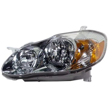 Headlight Assembly Composite Left CAPA for Toyota Matrix 2003-2008