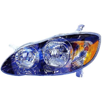 Headlight Assembly Composite Left USA Built CAPA for Toyota Corolla S XRS 2005-2008