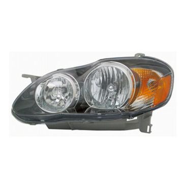 Headlight Assembly Composite Left USA Built for Toyota Corolla S XRS 2005-2008