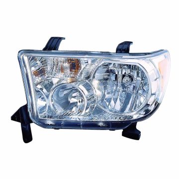 Headlight Assembly Composite Left w/Level Adjuster CAPA for Toyota Tundra 2009-2013
