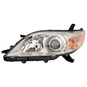 Headlight Assembly Composite Left Halogen w/o LED DRL CAPA for Toyota Sienna Limited Base LE XLE L 2011-2020