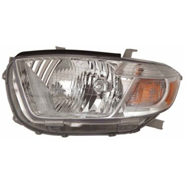 Headlight Assembly Composite Left USA Built CAPA for Toyota Highlander Limited Base SE 2010