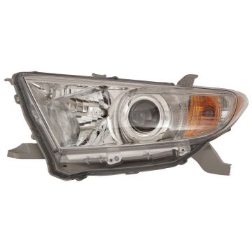 Headlight Assembly Composite Left USA Built CAPA for Toyota Highlander 2011-2013