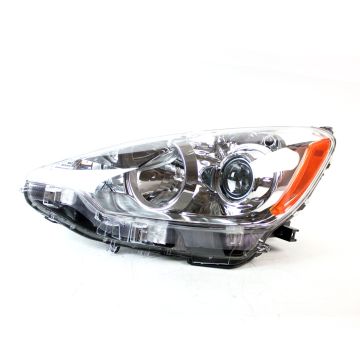 Headlight Assembly Composite Left CAPA for Toyota Prius C 2012-2014