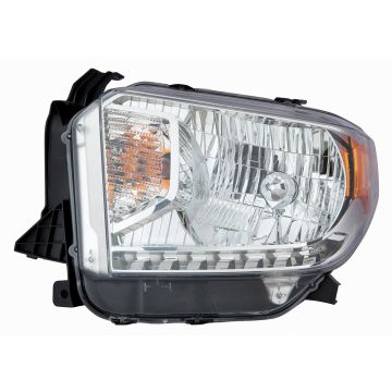 Headlight Assembly Composite Left Halogen w/o Level Adjuster CAPA for Toyota Tundra Limited SR SR5 2014-2015