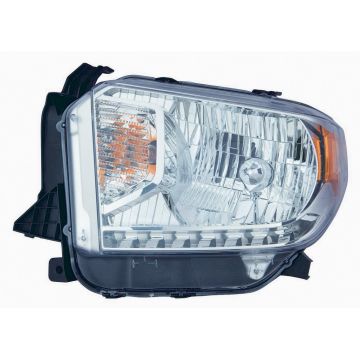 Headlight Assembly Composite Left Halogen w/Level Adjuster CAPA for Toyota Tundra Limited SR SR5 2014-2017