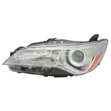 Headlight Assembly Composite Left Halogen CAPA for Toyota Camry LE Hybrid LE Hybrid XLE XLE 2015-2017