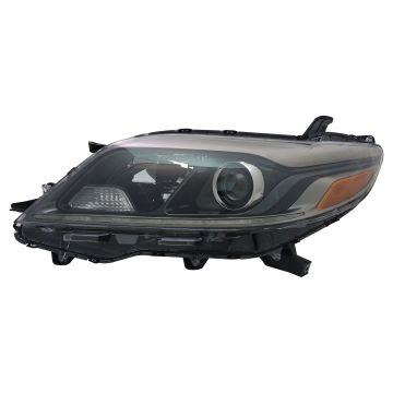 Headlight Assembly Composite Left Halogen w/LED DRL CAPA for Toyota Sienna SE 2015-2019
