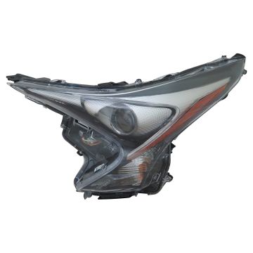 Headlight Assembly Composite Left w/o Fog Lamps CAPA for Toyota Prius Base Two Eco 2016-2018