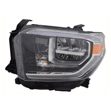 Headlight Assembly Composite Left LED w/o Smoke Lens for Toyota Tundra 2018-2021