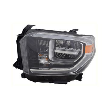 Headlight Assembly Composite Left LED w/o Smoke Lens CAPA for Toyota Tundra 2018-2021