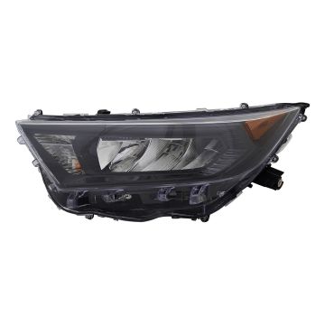 Headlight Assembly Composite Left w/o Adaptive Headlamps Black Bezel North America Built for Toyota RAV4 LE Hybrid LE 2019-2022