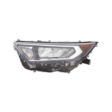 Headlight Assembly Composite Left Chrome Bezel North America Built for Toyota RAV4 Limited Adventure Trail XLE Premium XLE TRD Off-Road 2019-2021