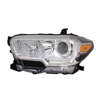 Headlight Assembly Composite Left w/o LED Daytime Running Lamps w/Fog Lamps for Toyota Tacoma 2019-2023