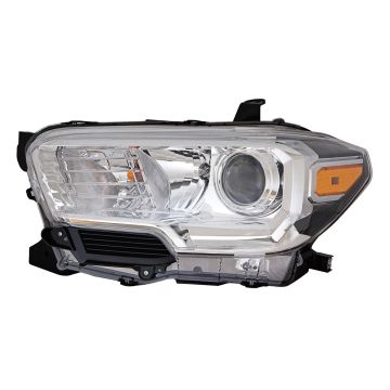 Headlight Assembly Composite Left w/o LED Daytime Running Lamps w/Fog Lamps CAPA for Toyota Tacoma 2019-2023