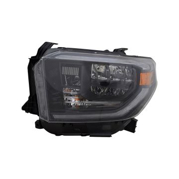 Headlight Assembly Composite Left w/LED DRL w/Smoked Chrome Accent CAPA for Toyota Tundra 2019-2021