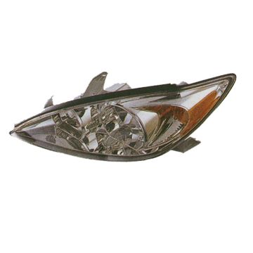 Headlight Assembly Composite Right Chrome for Toyota Camry LE XLE 2002-2004
