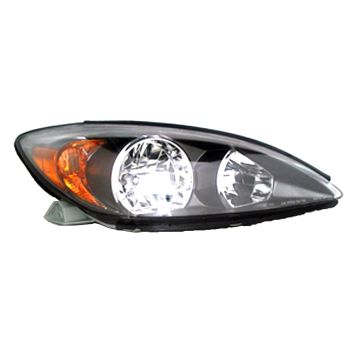 Headlight Assembly Composite Right Black for Toyota Camry SE 2002-2004