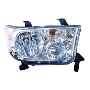 Headlight Assembly Composite Right w/o Level Adjuster CAPA for Toyota Sequoia Tundra