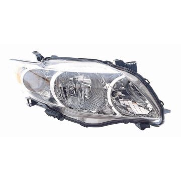 Headlight Assembly Composite Right CAPA for Toyota Corolla Base LE XLE CE 2009-2010