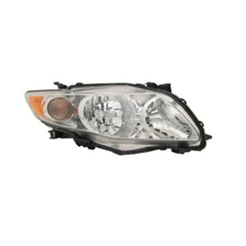 Headlight Assembly Composite Right for Toyota Corolla Base LE XLE CE 2009-2010