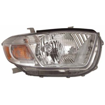 Headlight Assembly Composite Right USA Built CAPA for Toyota Highlander Limited Base SE 2010