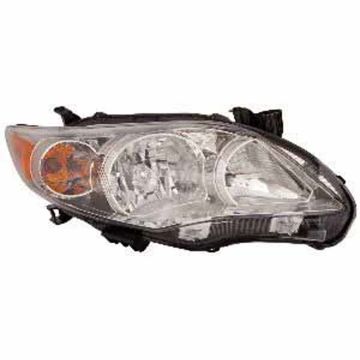 Headlight Assembly Composite Right Canada Built for Toyota Corolla Base LE CE 2011-2013