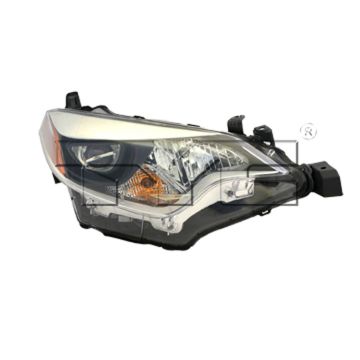 Headlight Assembly Composite Right CAPA for Toyota Corolla 2014-2016