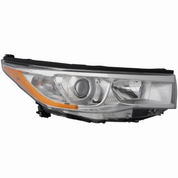 Headlight Assembly Composite Right w/o Auto High Beam w/o Smoked Chrome Accent for Toyota Highlander 2014-2016