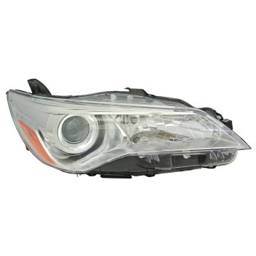 Headlight Assembly Composite Right Halogen CAPA for Toyota Camry LE Hybrid LE Hybrid XLE XLE 2015-2017