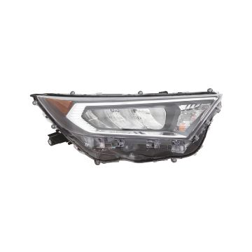 Headlight Assembly Composite Right Chrome Bezel North America Built for Toyota RAV4 Limited Adventure Trail XLE Premium XLE TRD Off-Road 2019-2021