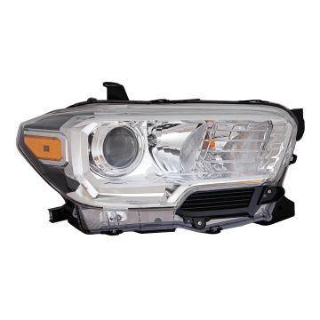 Headlight Assembly Composite Right w/o LED Daytime Running Lamps w/Fog Lamps CAPA for Toyota Tacoma 2019-2023