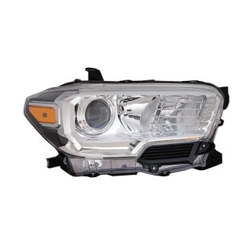 Headlight Assembly Composite Right w/o LED Daytime Running Lamps w/Fog Lamps for Toyota Tacoma 2019-2023