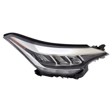 Headlight Assembly Composite Right w/o Adaptive Headlamps Turkey Built CAPA for Toyota C-HR 2020-2022