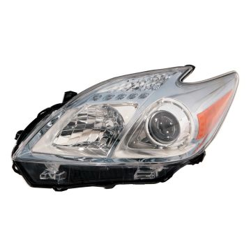 Headlight Lens Housing Left Halogen CAPA for Toyota Prius 2010-2011