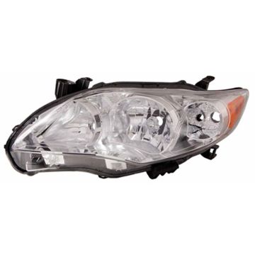 Headlight Lens Housing Left Japan Built CAPA for Toyota Corolla 2011-2013