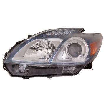 Headlight Lens Housing Left CAPA for Toyota Prius Plug-In 2012-2015