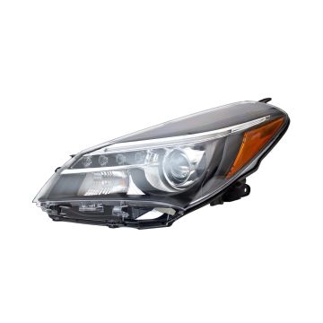 Headlight Lens Housing Left Projector Type w/LED DRL CAPA for Toyota Yaris 2015-2017