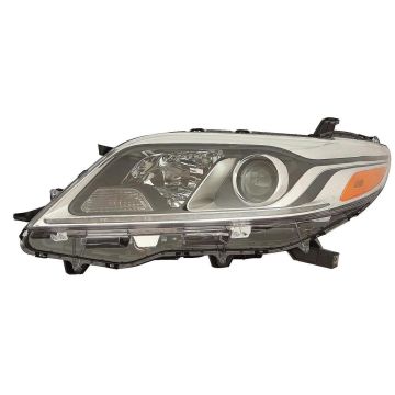Headlight Lens Housing Left HID CAPA for Toyota Sienna 2015-2020