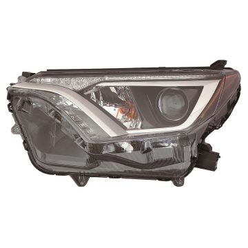 Headlight Lens Housing Left Halogen Japan Built CAPA for Toyota RAV4 2016-2018