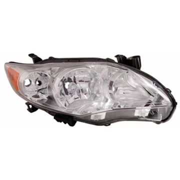 Headlight Lens Housing Right Japan Built CAPA for Toyota Corolla 2011-2013