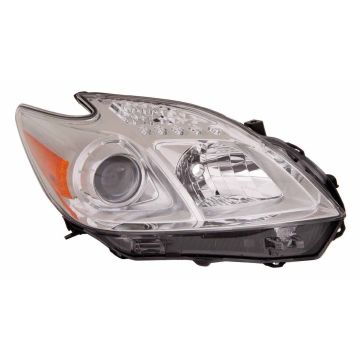 Headlight Lens Housing Right Halogen CAPA for Toyota Prius 2012-2015